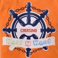 thumbnail image 5 of Knit N Knot Boys' Nautical Wheel Printed Cotton T-shirt with Shorts | Casual Cotton Combo Set for Kids | Orange | 1 set, 5 of 7