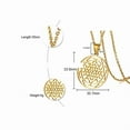 thumbnail image 3 of Trendy 14K Yellow Gold Sri Lanka Yantra Pendant Europe And America Style And Simple Necklace Suitable For Women And Men, 3 of 6
