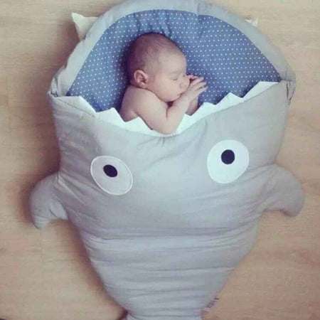Baby Sleeping Bag Zipper Closure Shark Slumber Bag Nap Mat Blanket