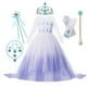 thumbnail image 1 of Frozen-vestido de princesa de la coronación de Anna y Elsa para niñas, disfraz de reina de la nieve, ropa de fiesta de cumpleaños, Cosplay, 1 y 2 Fivean unisex, 1 of 2