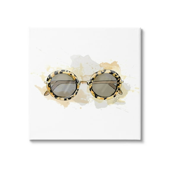 Stupell Industries Glam Sunglasses Summer Fashion Graphic Art Gallery Wrapped Canvas Print Wall Art, Design by Alison Petrie