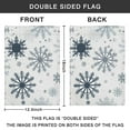 thumbnail image 4 of Blue Christmas Snowflake Pattern Fall Garden Flags 12.5"x18" Double Side,Small Yard Flags for Outside,Outdoor Fall Decor,Autumn Funny Garden Flag Yard Decoration, 4 of 4