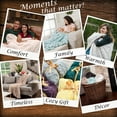 thumbnail image 5 of Chanasya Super Soft Warm Elegent Waivey Pattern Cozy Sherpa Throw Blanket, 5 of 8