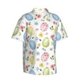 thumbnail image 2 of Daiia Easter Egg3 Hawaiian Shirt for Men Gentle Cotton Regular Short Sleeve Casual-3X-Large, 2 of 9