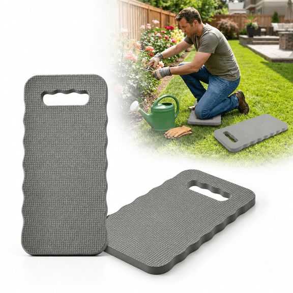Damkogic Garden Kneeling Pad 2-Pack 15.6 x 6.8 Waterproof Knee Mat for Gardening and Household Use