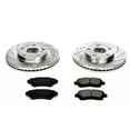 thumbnail image 3 of PowerStop Front Z23 Evolution Sport Carbon-Fiber Ceramic Brake Pad and Drilled & Slotted Rotor Kit Fits: LEXUS TOYOTA Select Models K1054, 3 of 10