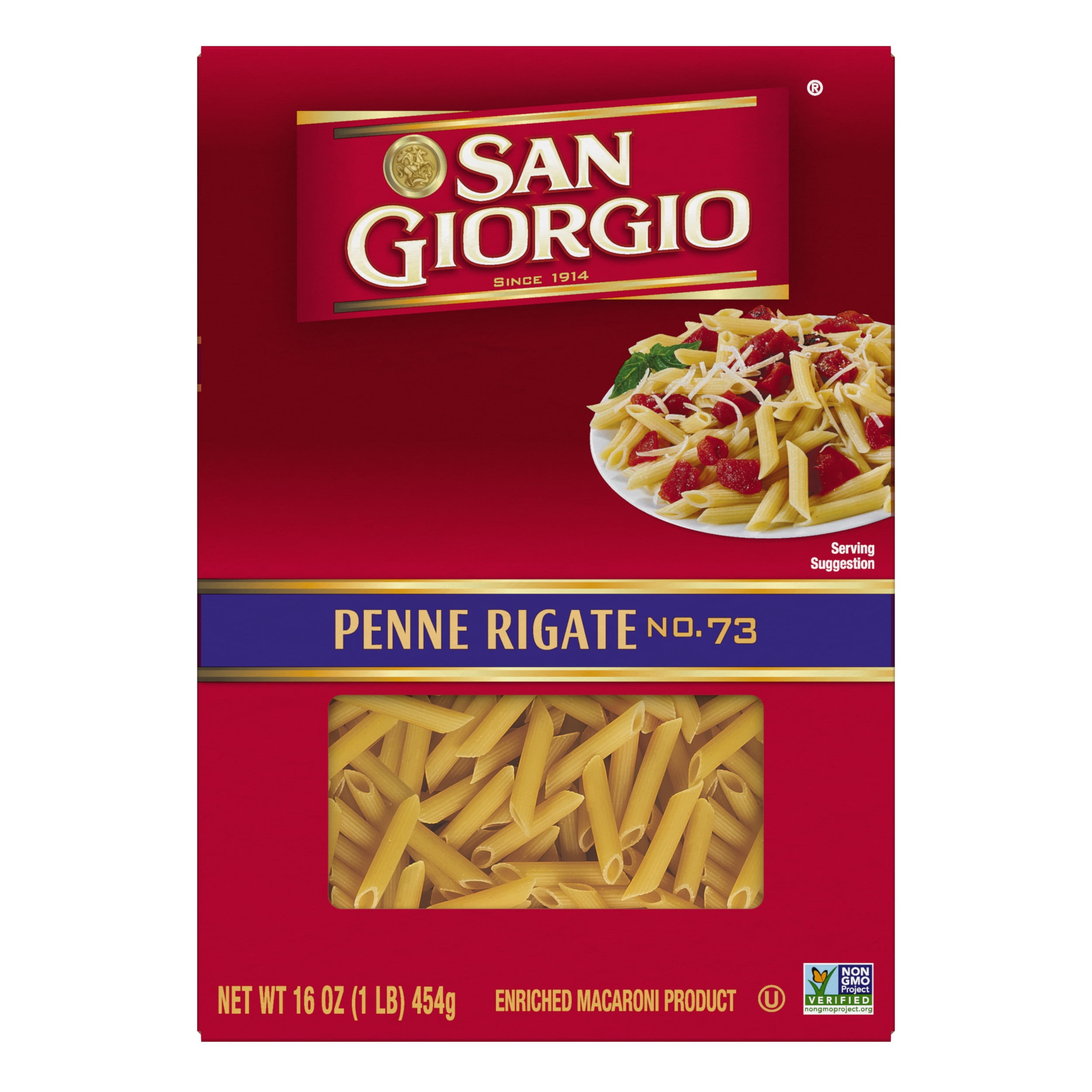 (2 pack) San Giorgio Penne Rigate Pasta, 16-Ounce Box