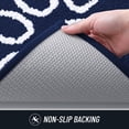 thumbnail image 6 of Buganda Door Mat for Inside, Absorbent Low Profile Doormat, Dirt Trapper for Outside Entry, Non Slip Rug with Dog Paws Prints, 20"x32", Navy Blue, 6 of 8