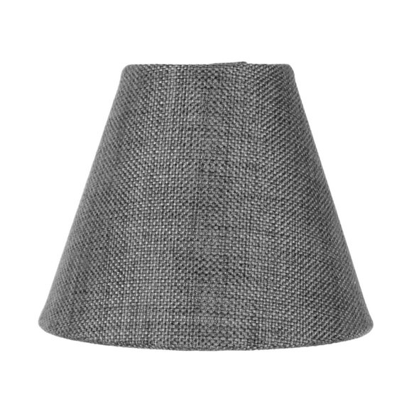 3x6x5 Granite Gray Burlap Chandelier Lamp