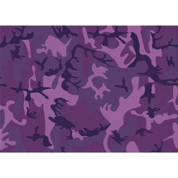 Ahgly Company Indoor Rectangle Patterned Dark Orchid Purple Area Rugs, 6' x 9'