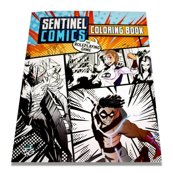 Greater Than Games Sentinel Comics: The RPG Coloring Book