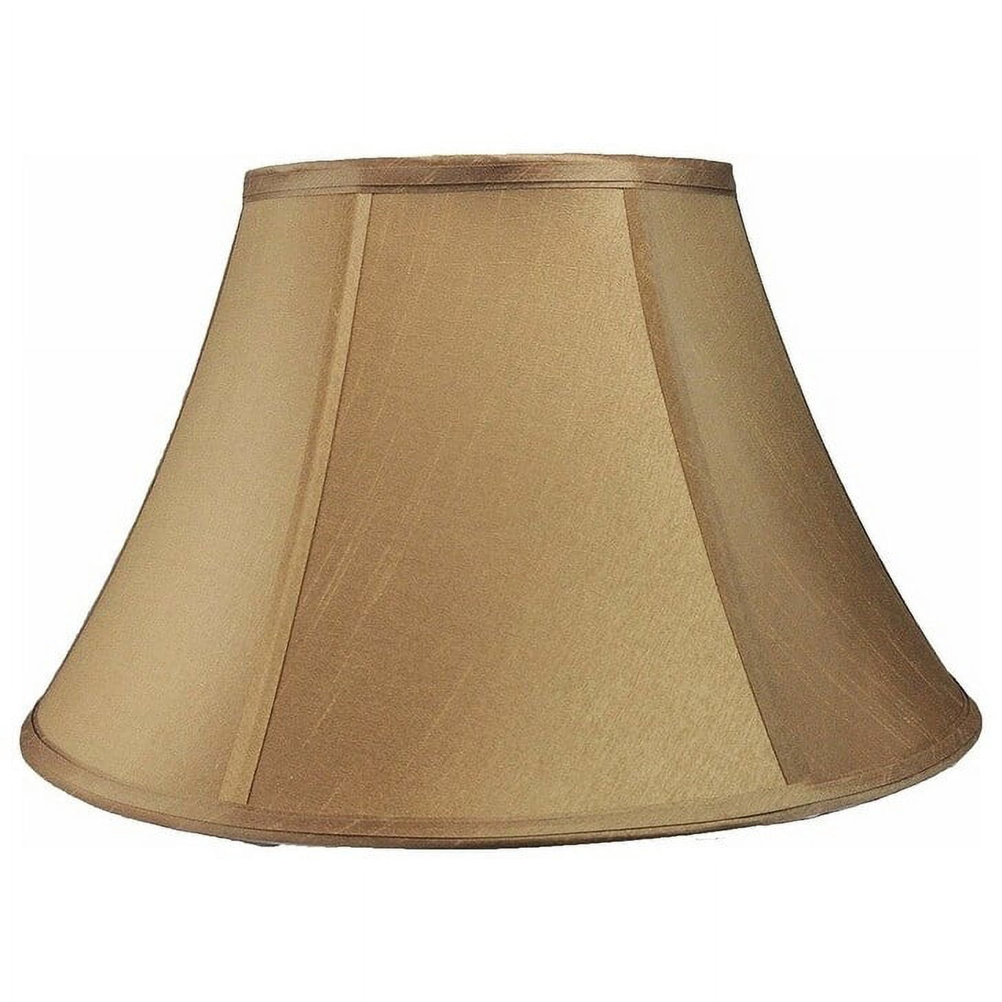 Urbanest Faux Silk Bell Lamp Shade, 8x16x10", Black