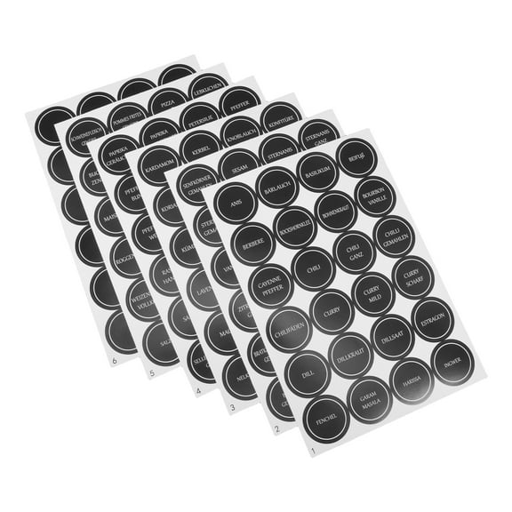 6 Sheets Food Utensil Accessories Flavor Stickers