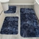 thumbnail image 4 of Juego de alfombras de baño de color mezclado oscuro, alfombras para el baño de invierno, antideslizantes, gruesas, lavables y fáciles de secar, 4 of 7