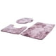 thumbnail image 1 of Alfombra De Contorno Suave, Cubierta De Tapa De Inodoro De Secado Rápido, Para Baño Amonsee rosa púrpura, 1 of 8