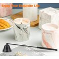 thumbnail image 4 of Apagavelas negro, elegante accesorio para extintor de velas con mango largo para apagar la llama de la vela de forma segura, 4 of 5