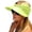 Yellow, variant on Mgmyaa Women's Open Top Sun Hat Visor Wide Brim UV Protection Outdoor Sport Cap Breathable Summer Beach Headwear Adjustable Ponytail Hole