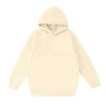 thumbnail image 2 of Girls' Long Sleeve Hooded Sweatshirt with Cheetah Star Print Shoulder Straps and Front Pockets, Fleece Lined Hoodie, 2 of 5