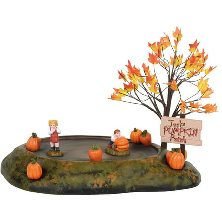 Enesco Village Collection Accessories Halloween Pumpkin Patch Animated Figurine Set, 7.5 Inch, Multicolor, GENUINE VILLAGE ACCESSORY: from Department 56 for use.., By Brand Enesco