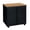 Medium Oak / Black, variant on Romig Mesa Steel Mobile Locking Utility/Fax/Copy Table 30" X 23.25" - Medium Oak
