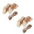 thumbnail image 1 of 100 Piezas colgantes de madera perfecl Etiquetas de Regalos decoración Joyería, 1 of 8