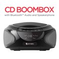 thumbnail image 2 of Ematic CD Boombox with AM/FM Radio, Bluetooth Audio and Speakerphone - Black, 2 of 10