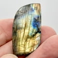 thumbnail image 2 of Spectrolite Free Form Pendant Bead | 43x21x8mm | Golden Blue |, 2 of 8