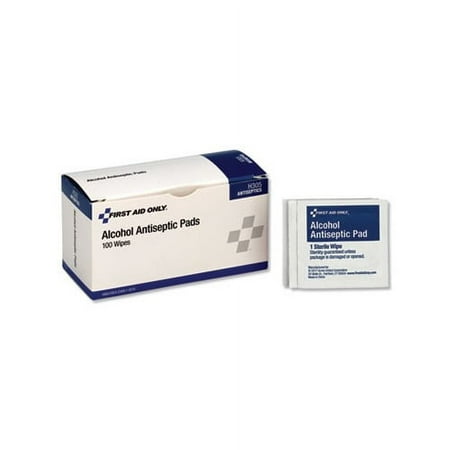 First Aid Only H305 Dispenser Box Alcohol Cleansing Pads (100/Box)