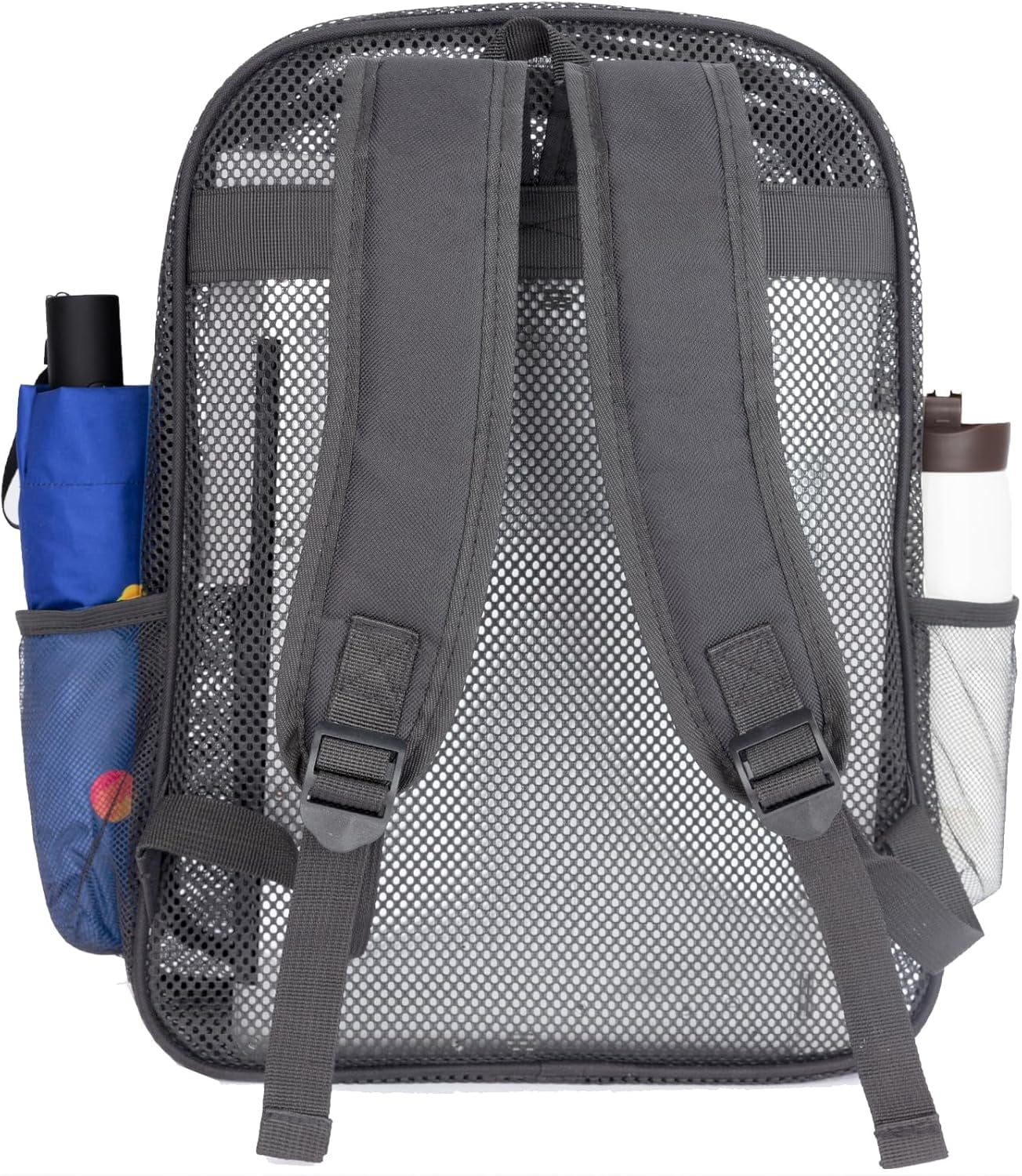 BTEPSGA Mesh Backpack for School Heavy Duty Mesh Book bag Mesh See Through Backpack for School Beach