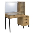 thumbnail image 1 of Coaster Souza 5-Drawer Makeup Vanity Table With LED Mirror in Brown, 1 of 15