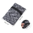 thumbnail image 2 of Uxcell 6" x 4" Bolsa de muñeca Cartera de muñeca Cartera de pulsera deportiva con bolsillo con cremallera Gris oscuro, 2 of 6