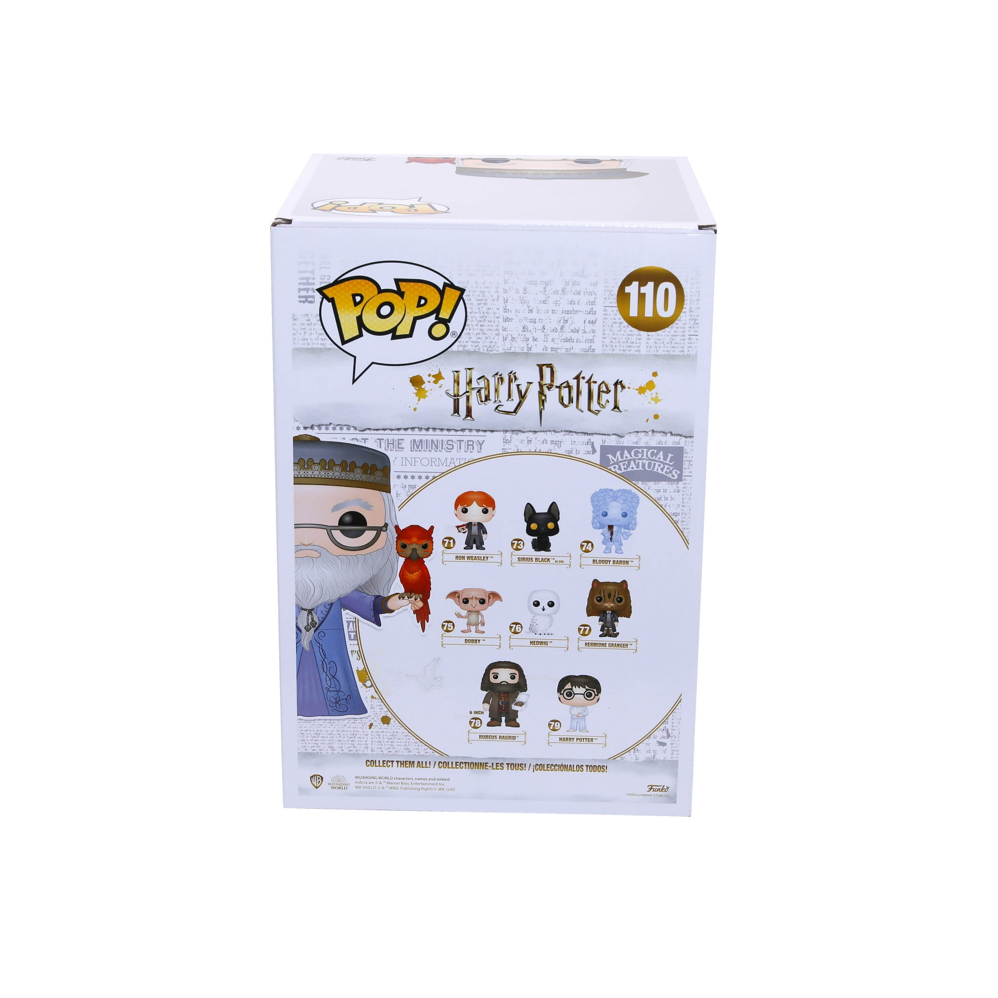 Funko POP! Collectible Adult Harry Potter Dumbledore with Fawkes 10" Vinyl Figure
