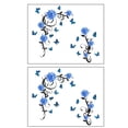 thumbnail image 1 of Billuyoard 2 uds calcomanías de rosas de flores pegatinas de pared resistentes al desgarro papel tapiz de Mural visible accesorios de decoración de TV Decoración del hogar Billuyoard HA078793-00, 1 of 6