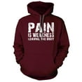 thumbnail image 5 of Pain is Weakness Leaving the Body Hoodie, 5 of 6