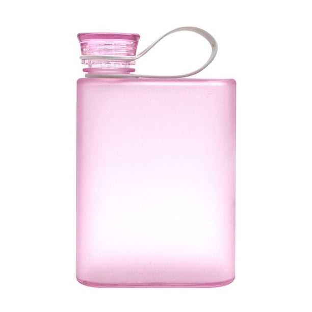 Monstrate ABS que camina la botella de agua con la botella de agua plana del producto respetuoso del medio ambiente elegante de la tapa Teteras púrpura 380ml