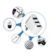 thumbnail image 3 of Mini divisor giratorio de 3 puertos USB Hub U Disk Reader para PC (USB 3.0 blanco) Tmvgtek Para Estrenar, 3 of 7
