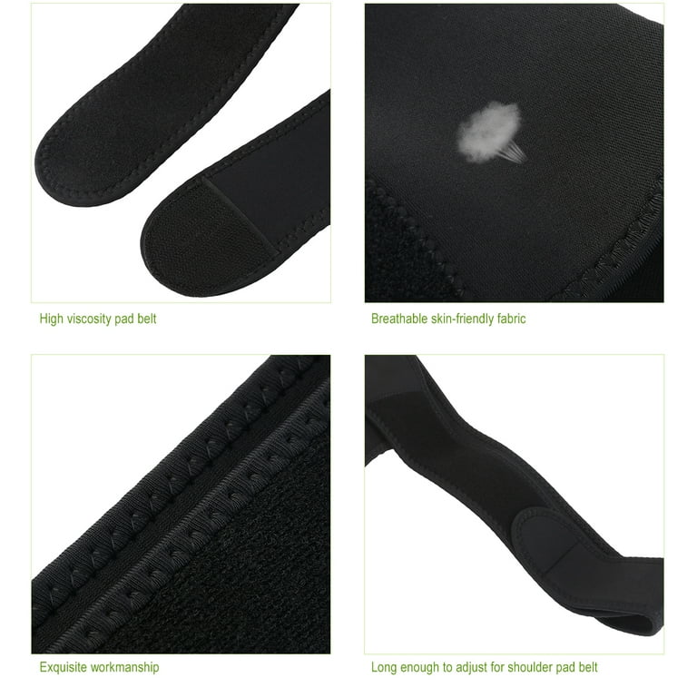 Dww-sports Shoulder Pads Shoulder Pads Pressurized Shoulder Pads Men's And  Women's Shoulder Pads Adjustable Shoulder Pads (black One Size)