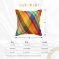 thumbnail image 4 of Bingfone Decorative Pillow Covers 16"X16" Abstract Watercolors Tartan Couch Pillow Cases Modern Farmhouse Covers For Couch Sofa Bed, 4 of 9