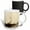 Multicolor, variant on 3drose, Smoking Train in Sepia, 11oz Two-tone Yellow Mug