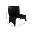 thumbnail image 2 of CATIEBYE Portable Lap Computer Desk Black Rectangular 1Pcs for Writing Desk, 2 of 8