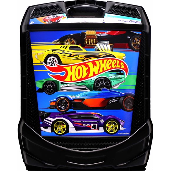 Tara Toy Hot Wheels 100-Car, Rolling Storage Case with Retractable Handle