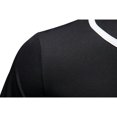 thumbnail image 6 of Laqbezok Men's Classic Baseball Jersey Shirt, Short Sleeve Button Down Sporty Top, Casual Hip Hop Streetwear Tee with Contrast Piping, 6 of 10