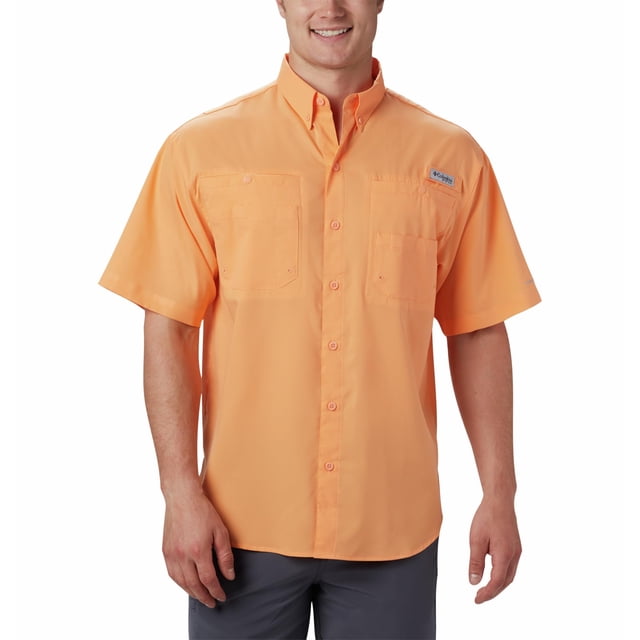 Camisa Columbia Tamiami II SS para hombre Bright Nectar XL Tall