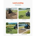 thumbnail image 6 of KFFKFF Drag Harrow, 84" Span Towable Drag Harrow, Q235 Steel Driveway Leveler with Modifiable Bars & Pin Hitch, Can Bear up to 50 lbs, Tractor Driveway Harrow Suitable for ATVs, UTVs, 6 of 9