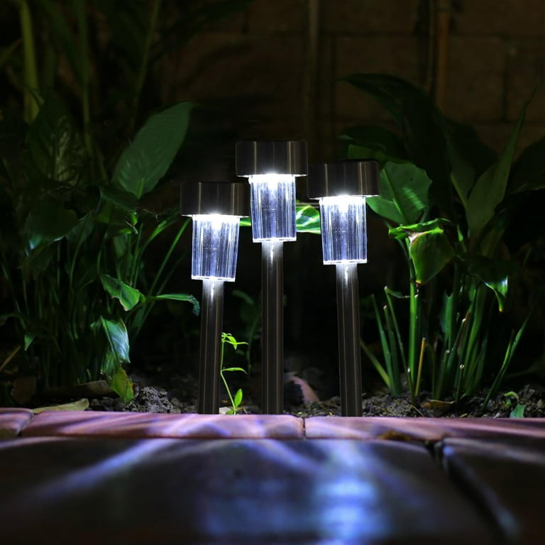 Zimtown 10PCS Spotlight Outdoor Stainless Steel LED Solar Landscape Path Lamp Garden Lights Zimtown 10PCS Spotlight Outdoor Stainless Steel LED Solar Landscape Path Lamp Garden Lights