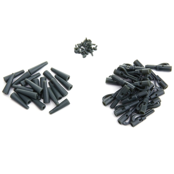 20 unidsset pesca Terminal Tackle seguridad plomo Clips con pines cola Ehuebsd tubos de goma carpa pesca aparejos de pesca herramientas Accesorios