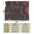 thumbnail image 5 of Red Abstract Flower Texture Throw Blanket, Anti-Pilling Ultra-Soft Micro Fleece Cover Blanket for Bed Sofa, for All Seasons, 80"x60", 5 of 9