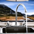 thumbnail image 4 of RV Kitchen Faucet for Camper & Home 8" Main Body 360° Swivel High Arch Dual Handle for Motorhomes RV Travel Trailers Plastic (fit 8-inch 2-hole or 3-hole sink), Chrome, 4 of 12