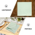 thumbnail image 3 of OULII 12Pcs Festival Cloth Napkins in Light Green 43x43cm for Wedding and Dinner, 3 of 8