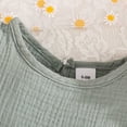 thumbnail image 7 of Wxirdiow Toddler Summer Outfits for Girls Toddler Girl Outfits Baby Girl Summer Clothes Sleeveless Ruffle Dress Tops and Shorts Clothing Sets Light Green Size,15-18 Months, 7 of 7